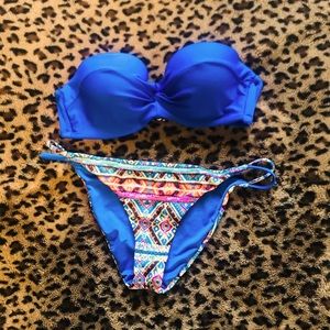 Tribal Print Sequined Bikini